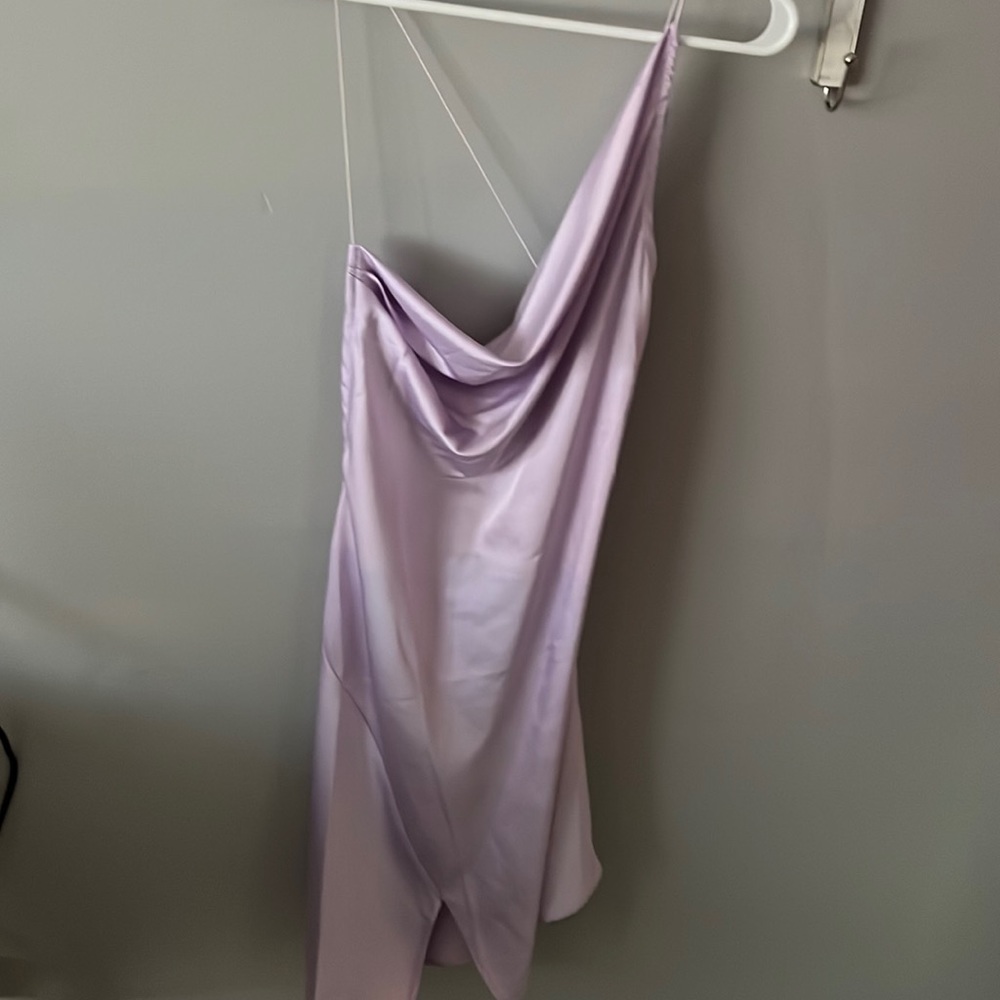 Satin Asymmetrical dress